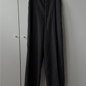 Zara Women's Charcoal Wide Leg Trousers